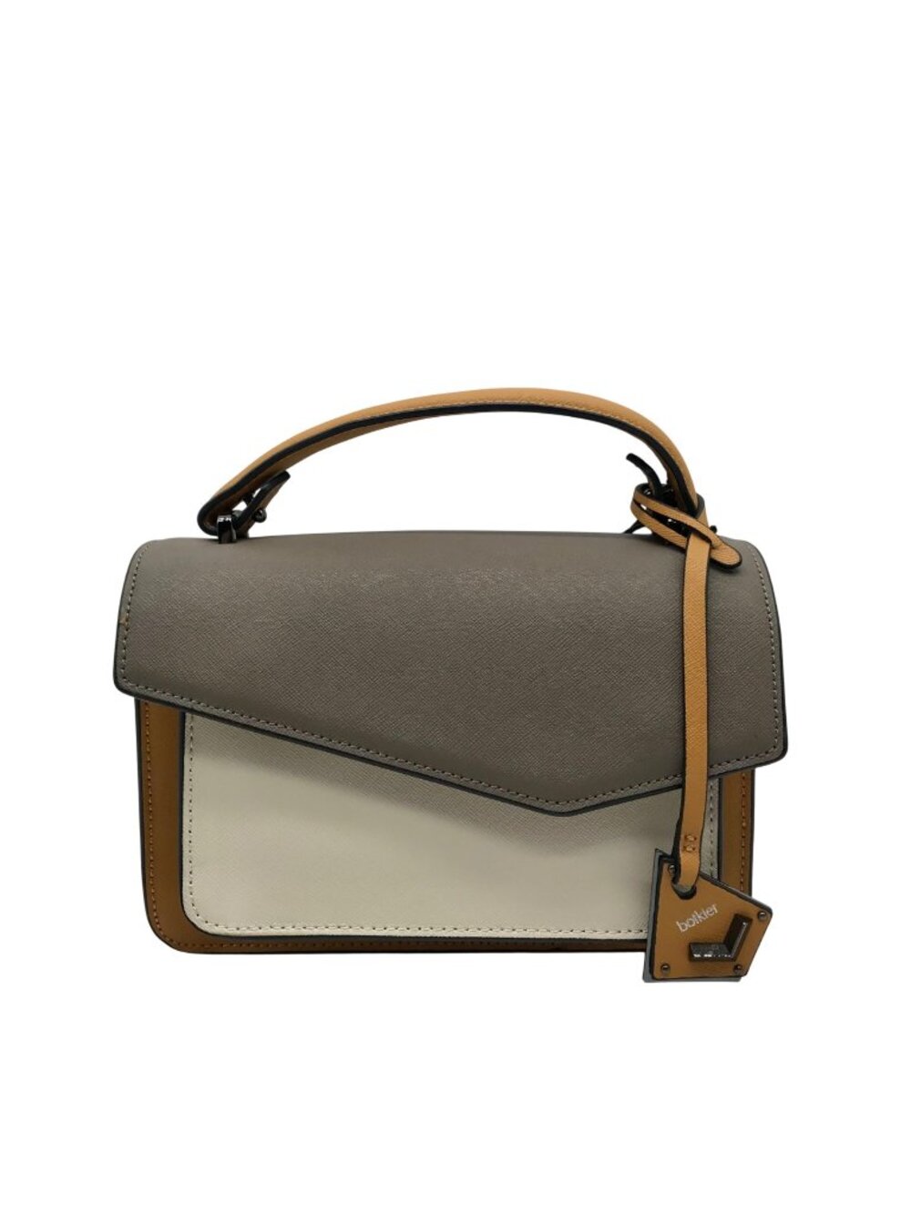 Botkier Truffle Colorblock Leather Cobble Hill Crossbody Bag